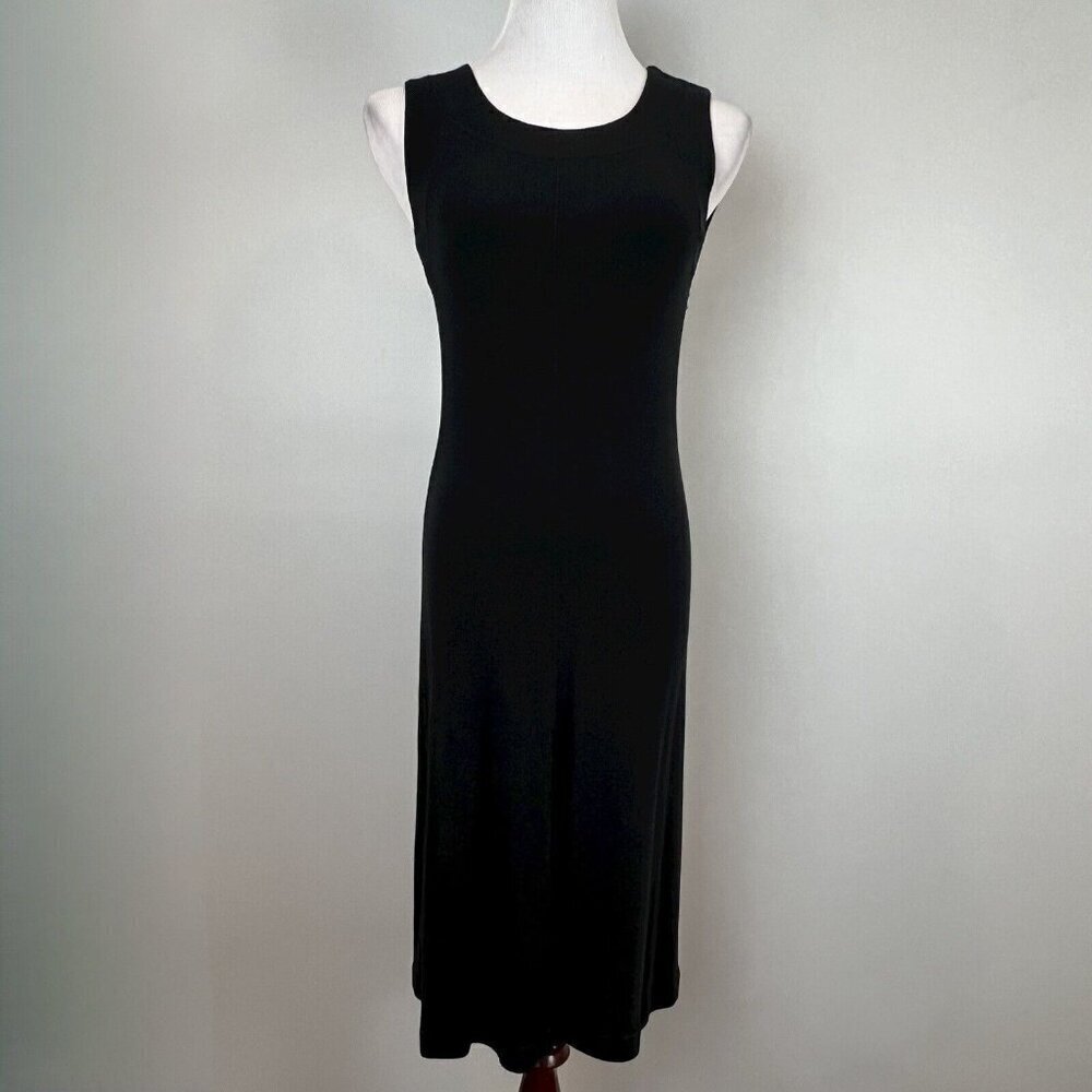 The Territory Ahead Black Tencel Dress Size Small Sleeveless Midi